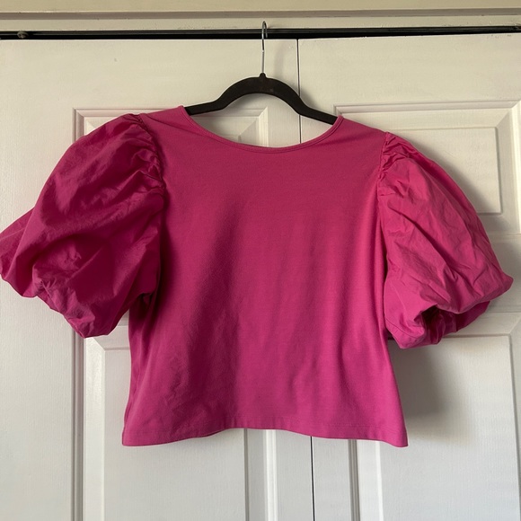 Pink Puff Sleeve Top - Picture 1 of 1